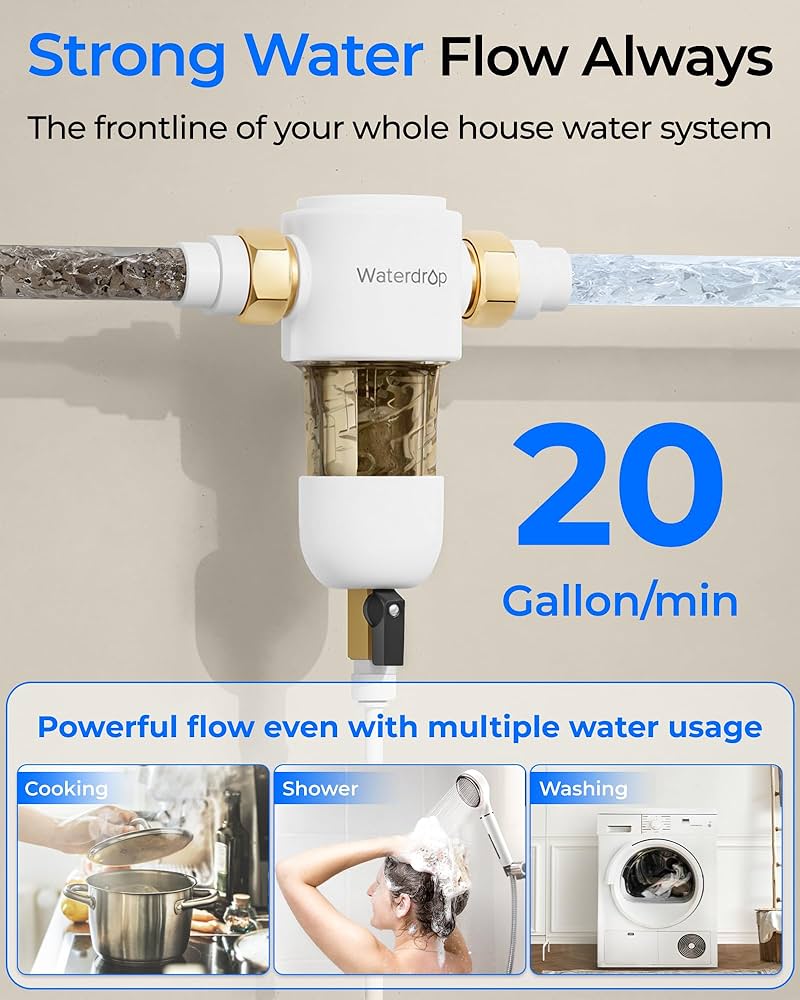 Amazon.com: Waterdrop Spin Down Sediment Filter, 50/200
